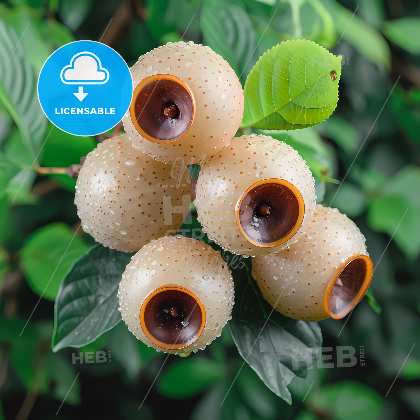 Longan, Ultra High Definition - A Group Of Round Objects On A Plant