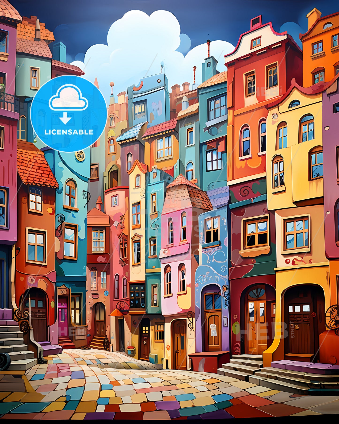 Poznań, Poland - A Colorful Buildings In A City