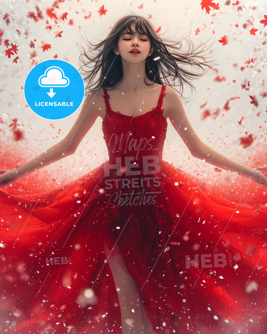 Grown Up In Viva Las Vegas - A Woman In A Red Dress