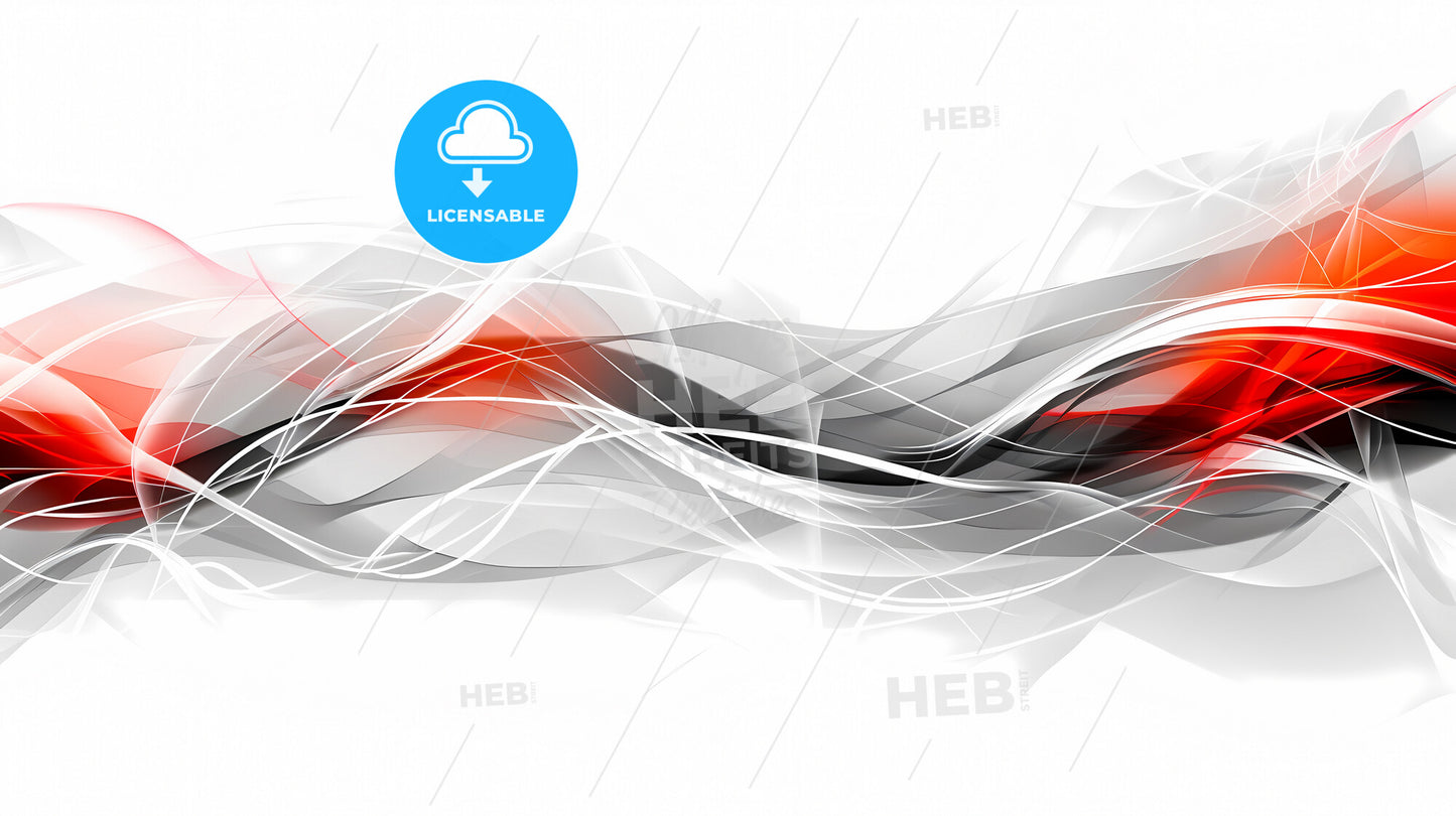 Abstract Background, Dynamic, Red And White, Spiral Lines Texture - A Black And Red Lines On A White Background