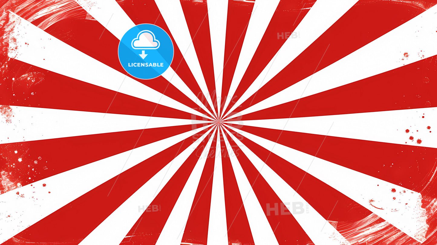 Abstract Background, Dynamic, Red And White, Spiral Lines Texture - A Red And White Sunburst