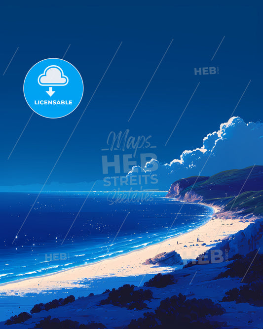 Zlatni Rat (Golden Horn Beach) - A Beach With Hills And Blue Sky