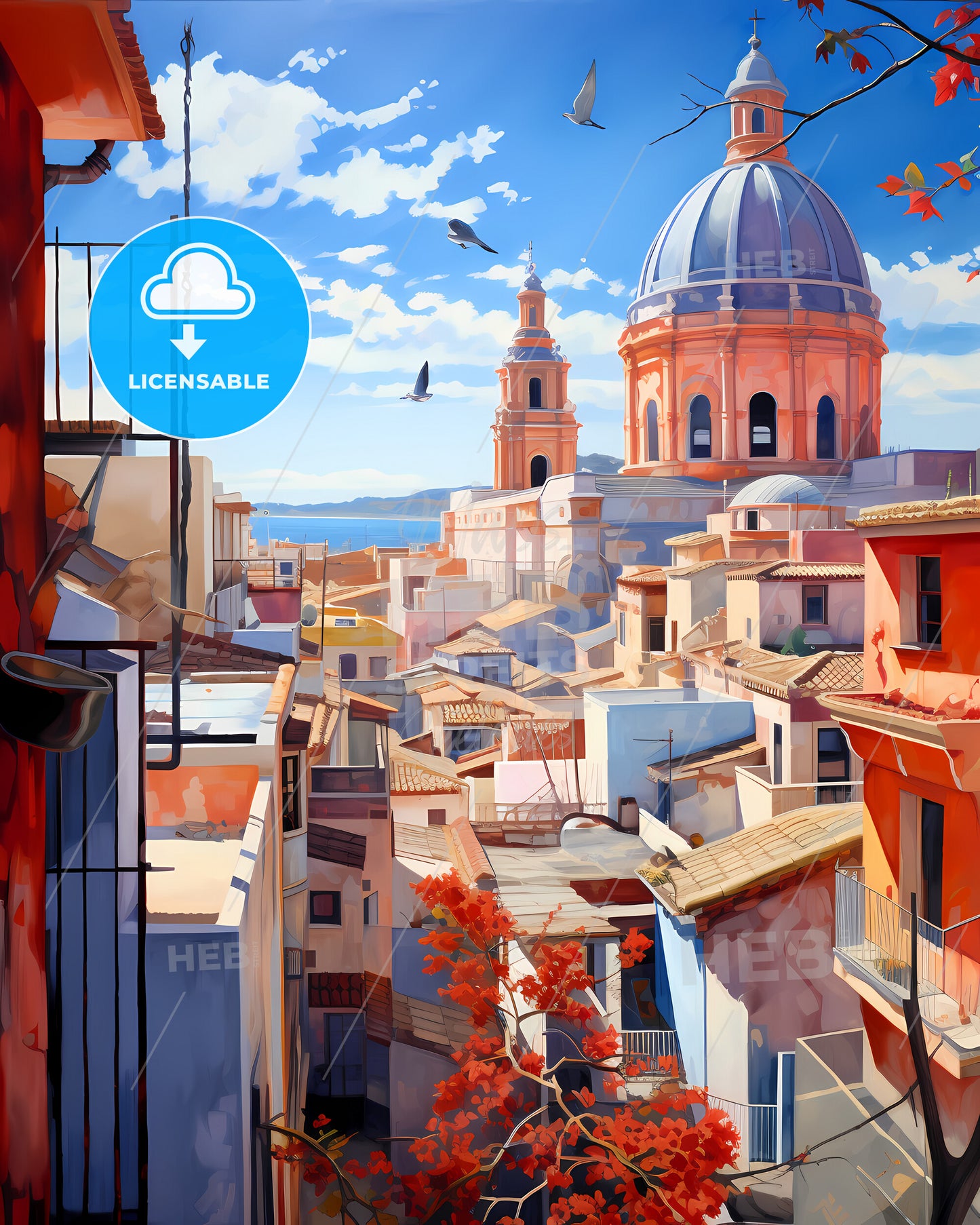 Carabanchel, Spain - A City With A Dome And Buildings