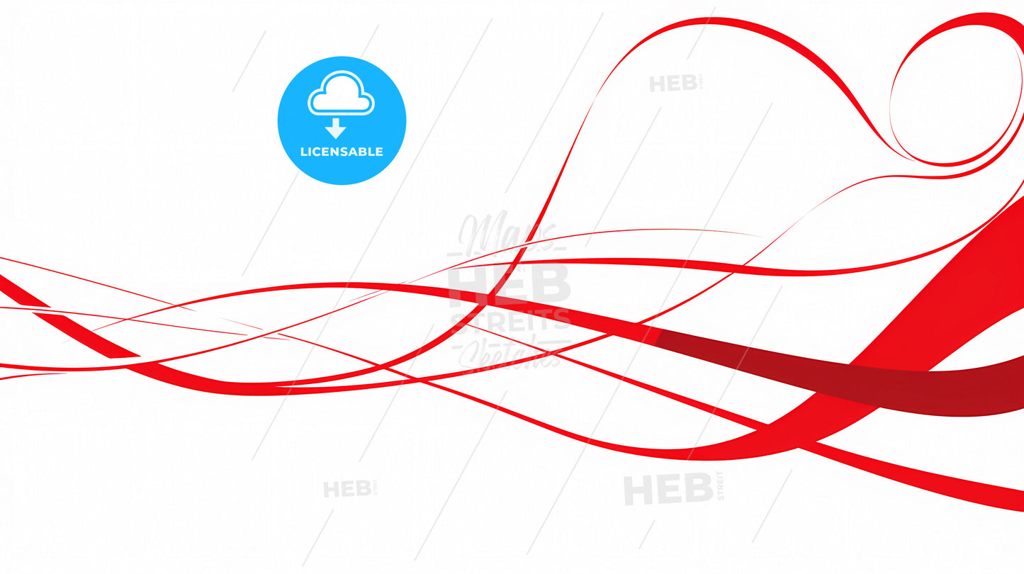 Abstract Background, Dynamic, Red And White, Spiral Lines Texture - A Red Lines On A White Background