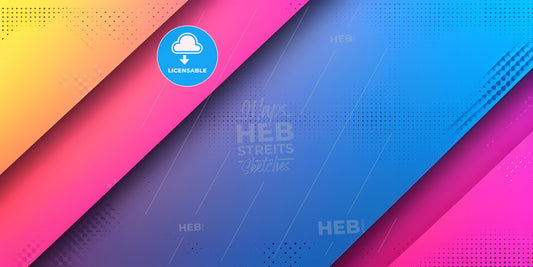 Digital Wallpaper, Abstract Neon Background, Pink Blue Yellow Colorful Glowing Lines - A Colorful Background With Dots