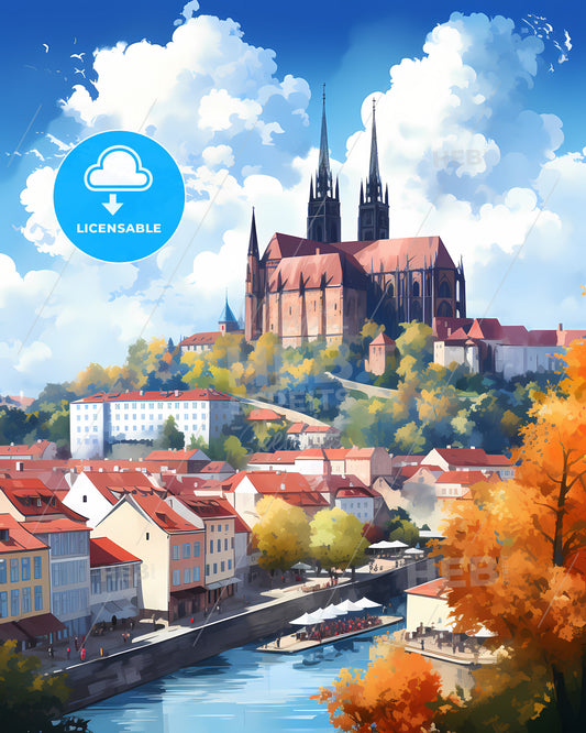 Brno, Czechia - A City With A Castle And A River