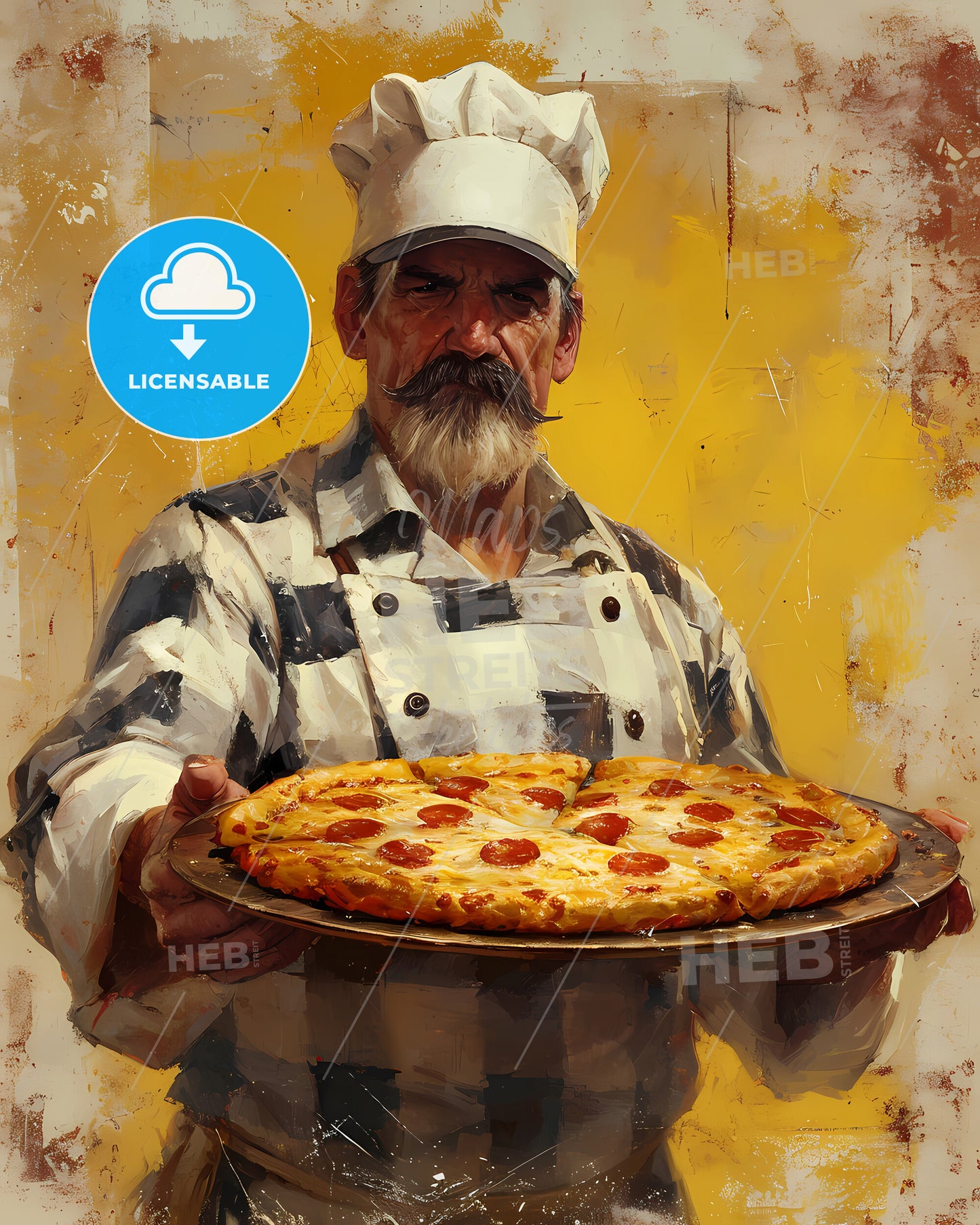 Pizza Chef - A Man Holding A Pizza
