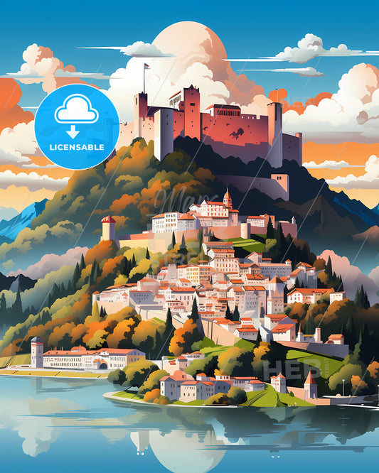 Innsbruck, Austria - A Castle On A Hill