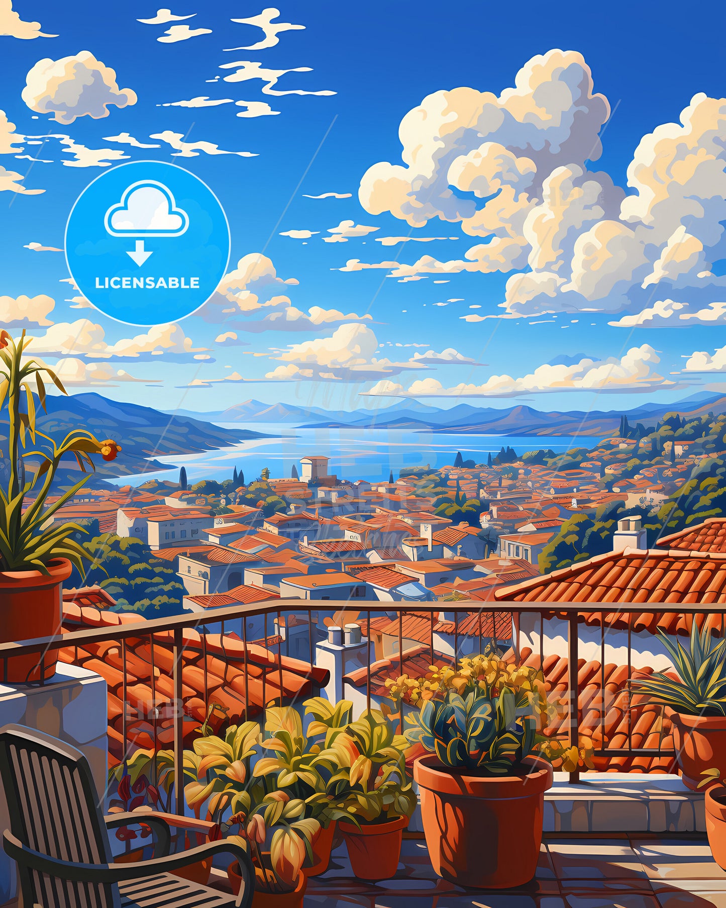 On The Roof Of Madeira, Portugal - A Balcony Overlooking A City