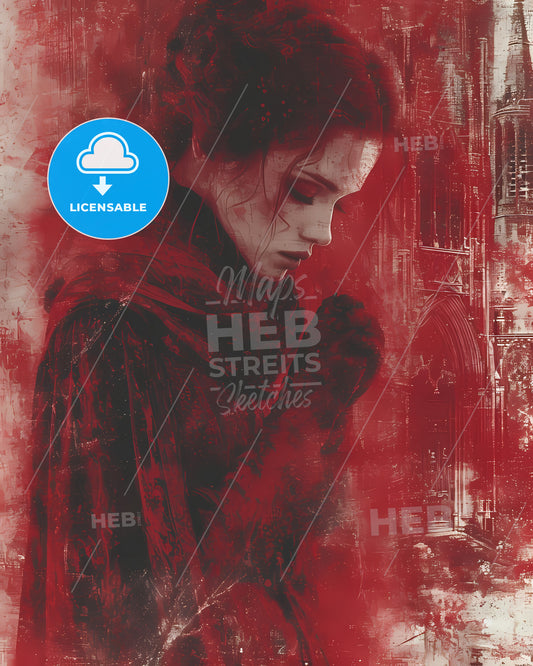 Being Delusional, Double Exposure - A Woman In A Red Robe