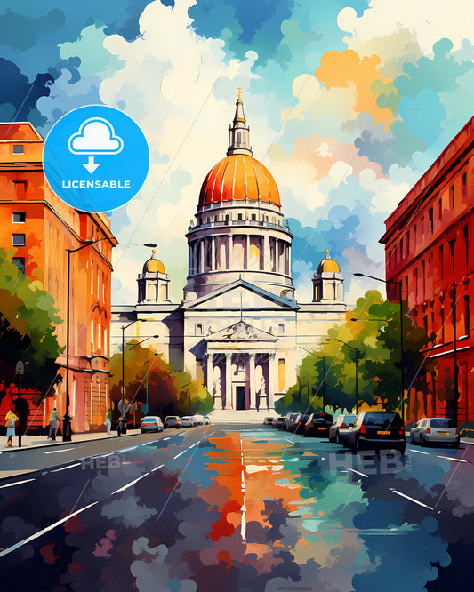 Belfast, Northern Ireland - A Large Billboard In A Desert