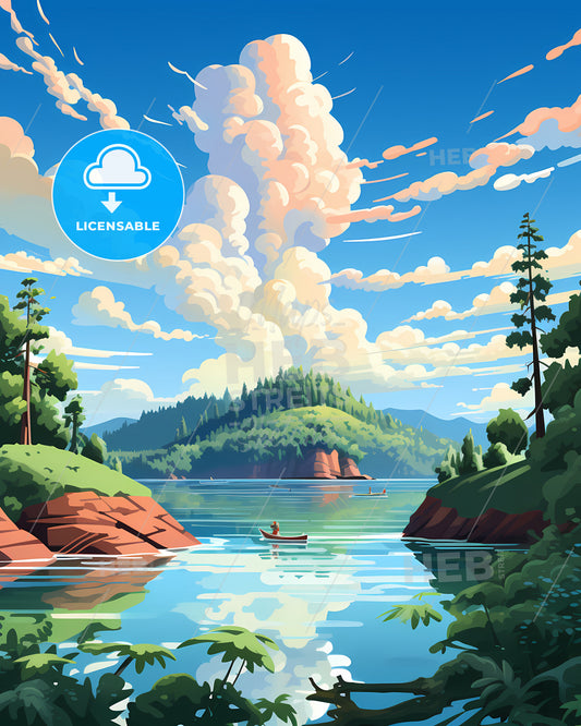 Whitsunday Islands, Australia - A Colorful City With Snow On The Ground