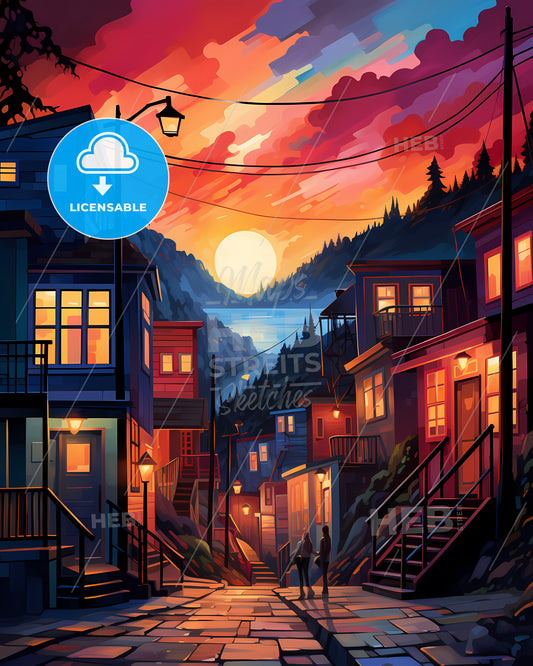 Trondheim, Norway - A Woman In A Garment