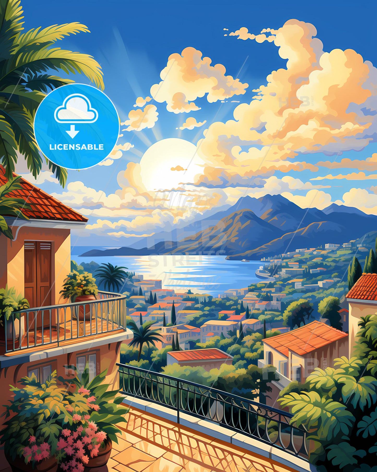 On The Roof Of French Polynesia, France - A Man Holding A Gun In Front Of A Door