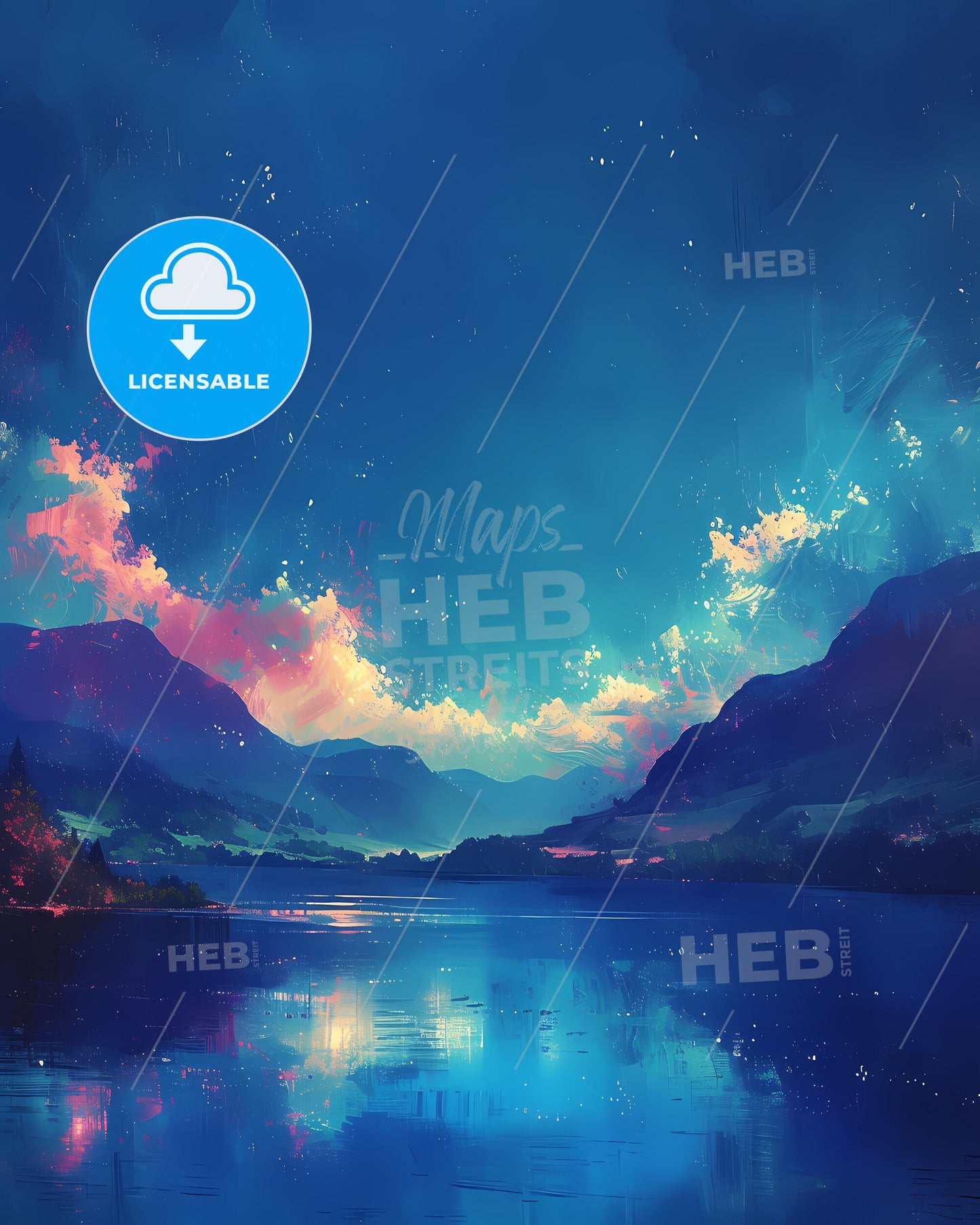 Lake District, England - A Lake With Mountains And Clouds