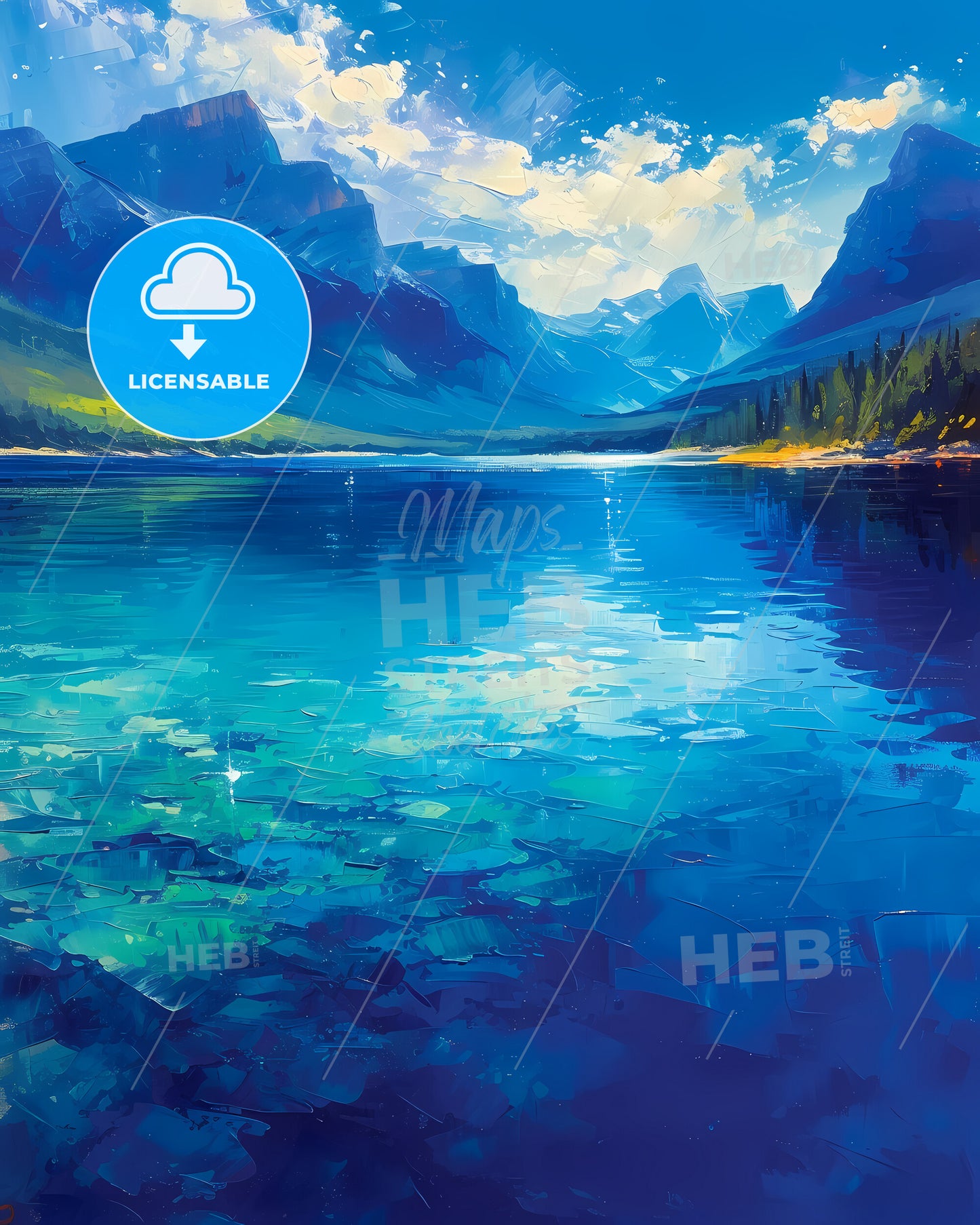 Emerald Lake, Canada - A Blue Lake With Mountains And Trees