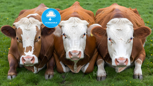 Showcase Healthy And Robust Nelore Cattle As A Result Of Strategic Investments - A Group Of Cows Lying Down In The Grass