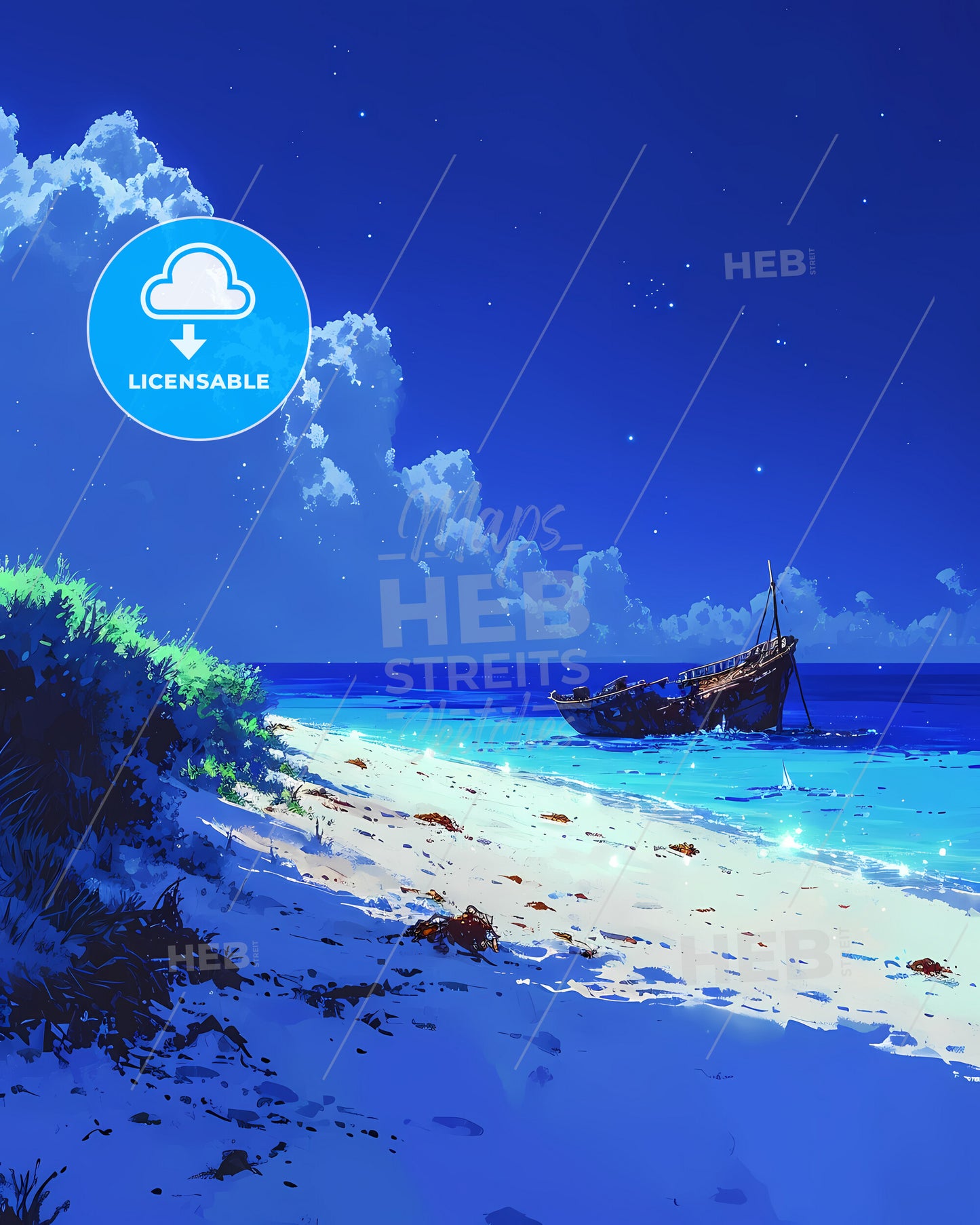 Navagio Beach, Greece - A Boat In The Water