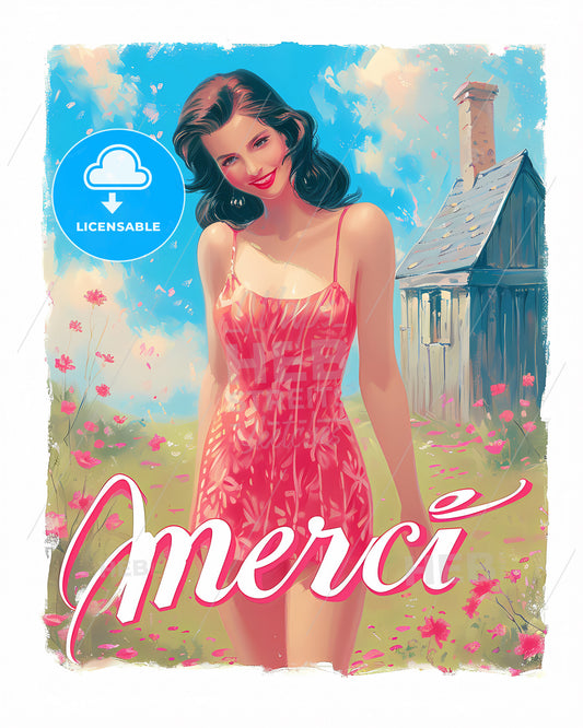 Merci - A Woman In A Dress