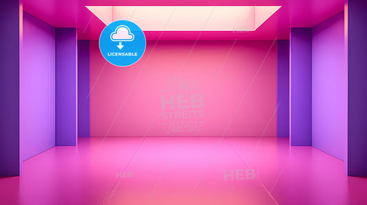 Abstract Background, Fun And Playful - A Room With A Pink And Purple Wall
