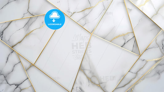 Background, Using One Texture In Marble With Gold Veins - A White Marble With Gold Lines