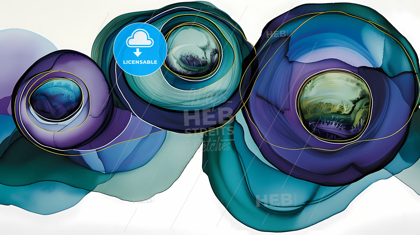 Abstract Background, Watercolor And Brush Strokes Texture - A Close Up Of A Painting