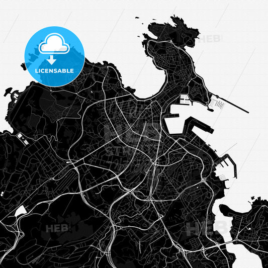 A Coruña, Spain PDF map