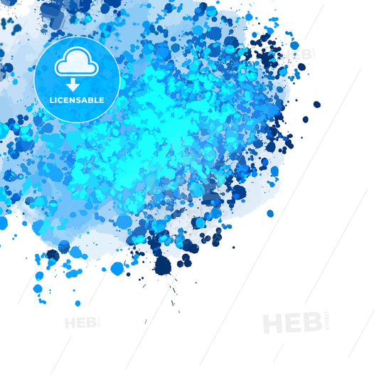 Abstract Blue Splatter Background Banner – instant download