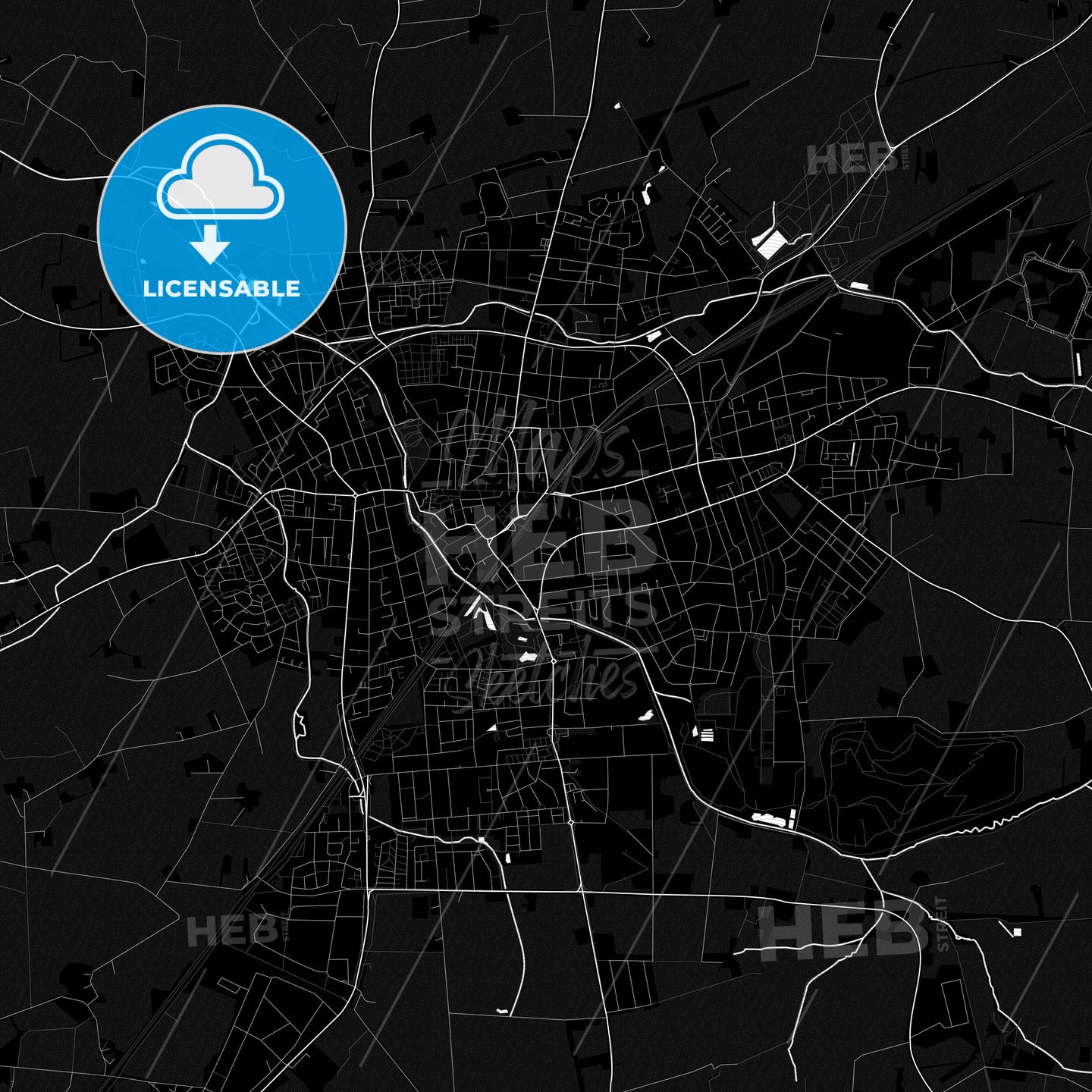 Ahlen, Germany PDF map