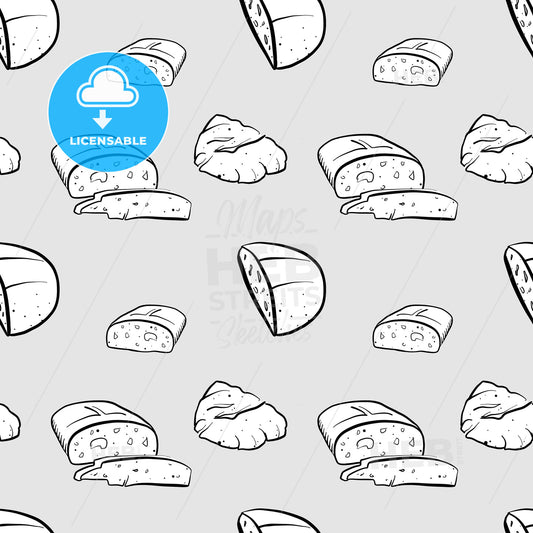 Ajdov Kruh seamless pattern greyscale drawing – instant download
