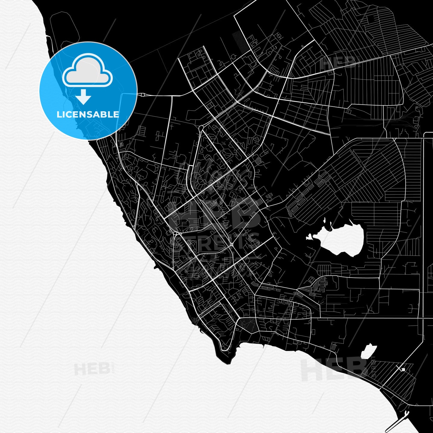 Aktau, Kazakhstan PDF map