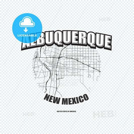 Albuquerque, New Mexico, logo artwork – instant download