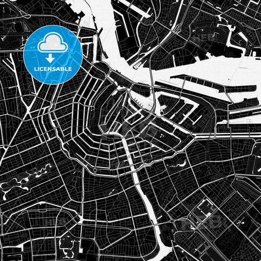 Amsterdam, Netherlands PDF map