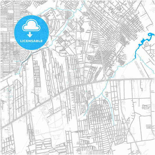 Ananindeua, Brazil, city map with high quality roads.