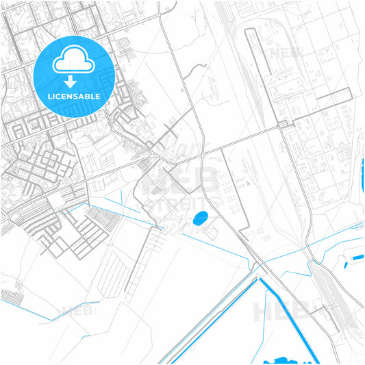 Angarsk, Irkutsk Oblast, Russia, city map with high quality roads.