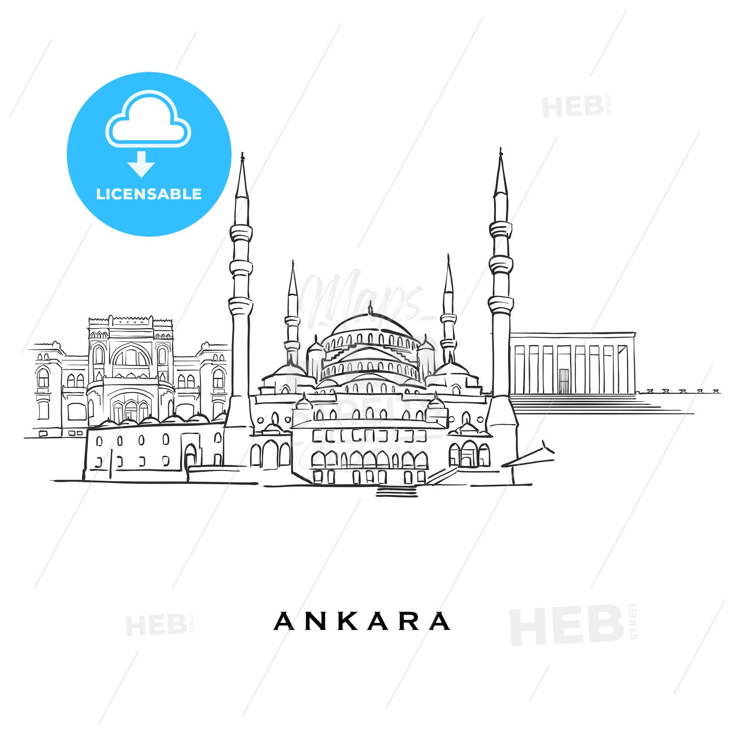 Ankara Turkey famous architecture – instant download