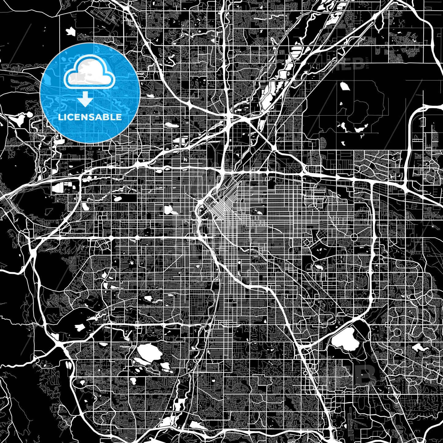 Denver Geography Map Area Map Of Denver, Usa – HEBSTREITS