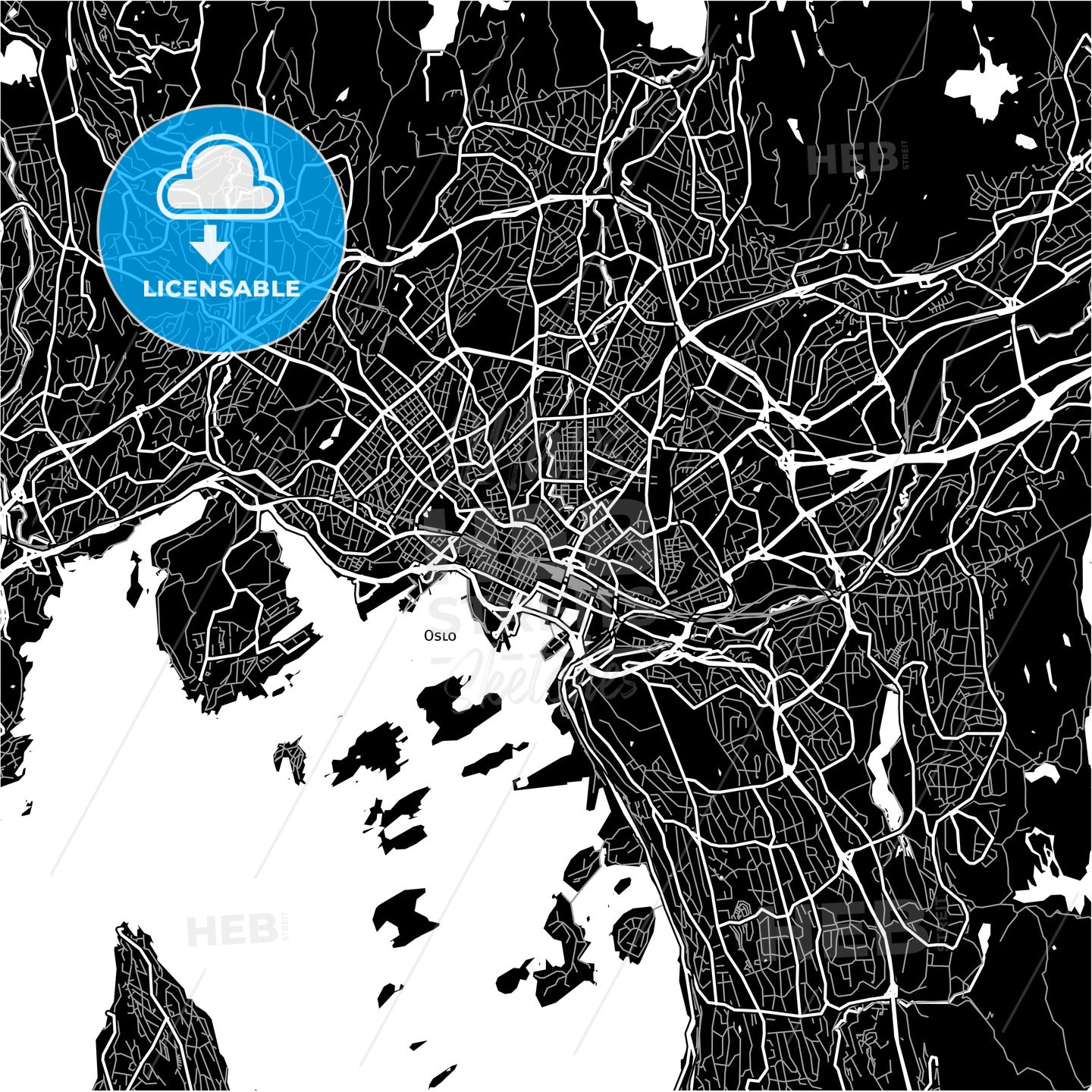 Area Map Of Oslo, Norway – HEBSTREITS