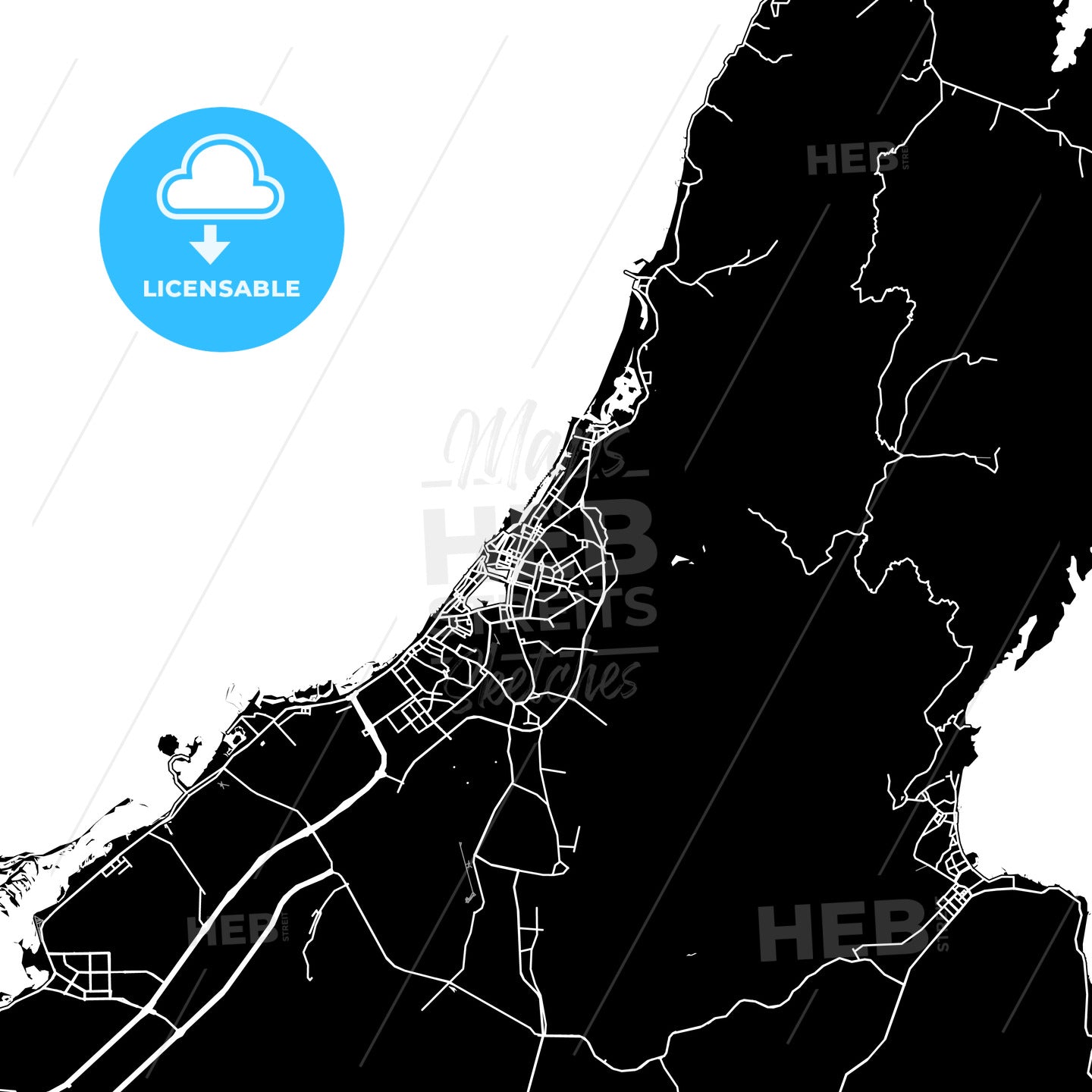 Area Map Of Ras Al Khaimah, United Arab Emirates – HEBSTREITS