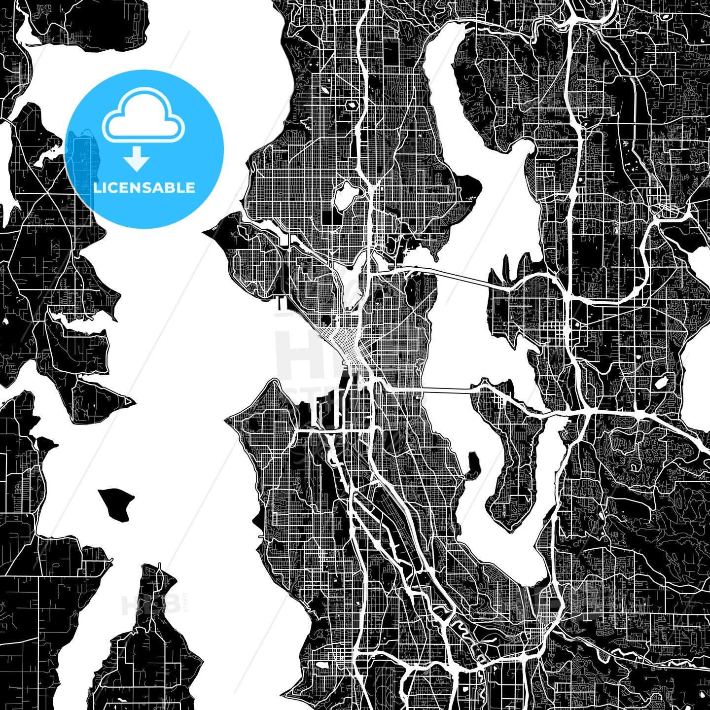 Seattle, USA map
