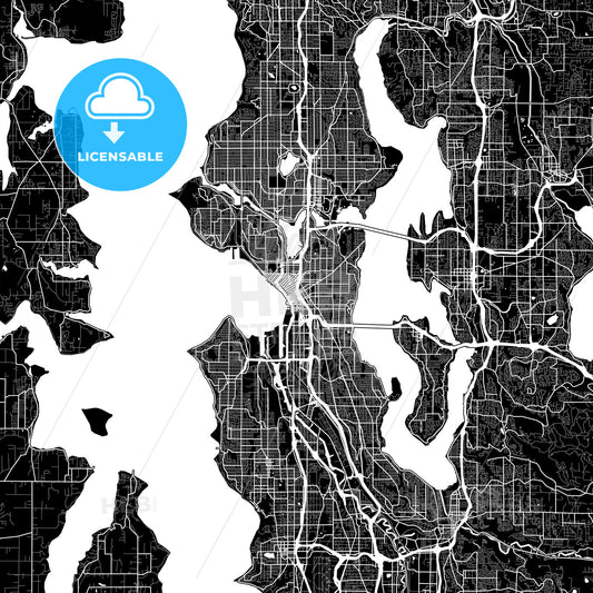 Seattle, USA map