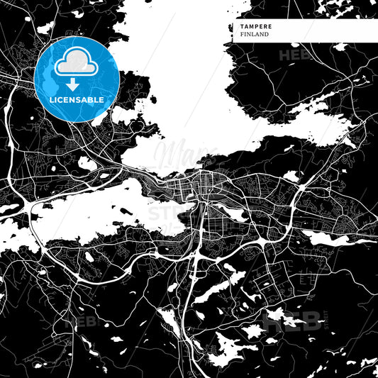 Tampere, Finland map