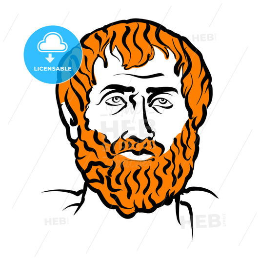 Aristotle Vector Drawing With Surface For Hair