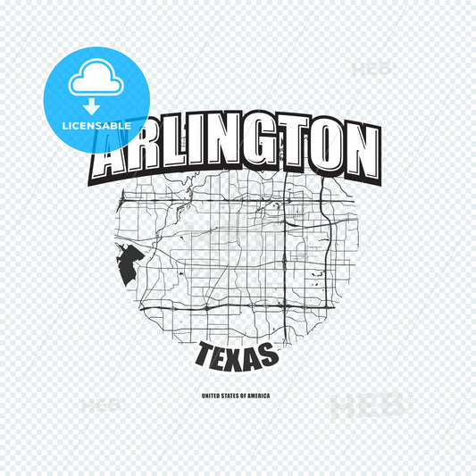 Arlington, Texas, logo artwork – instant download