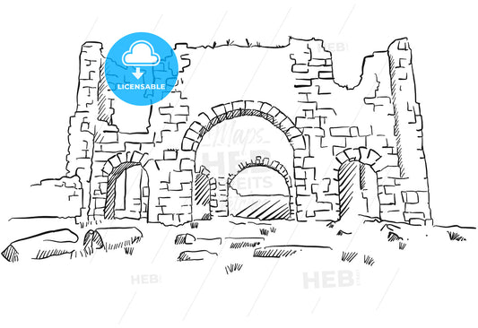 Aspendos Basilica Ancient Turkey Architecture – instant download