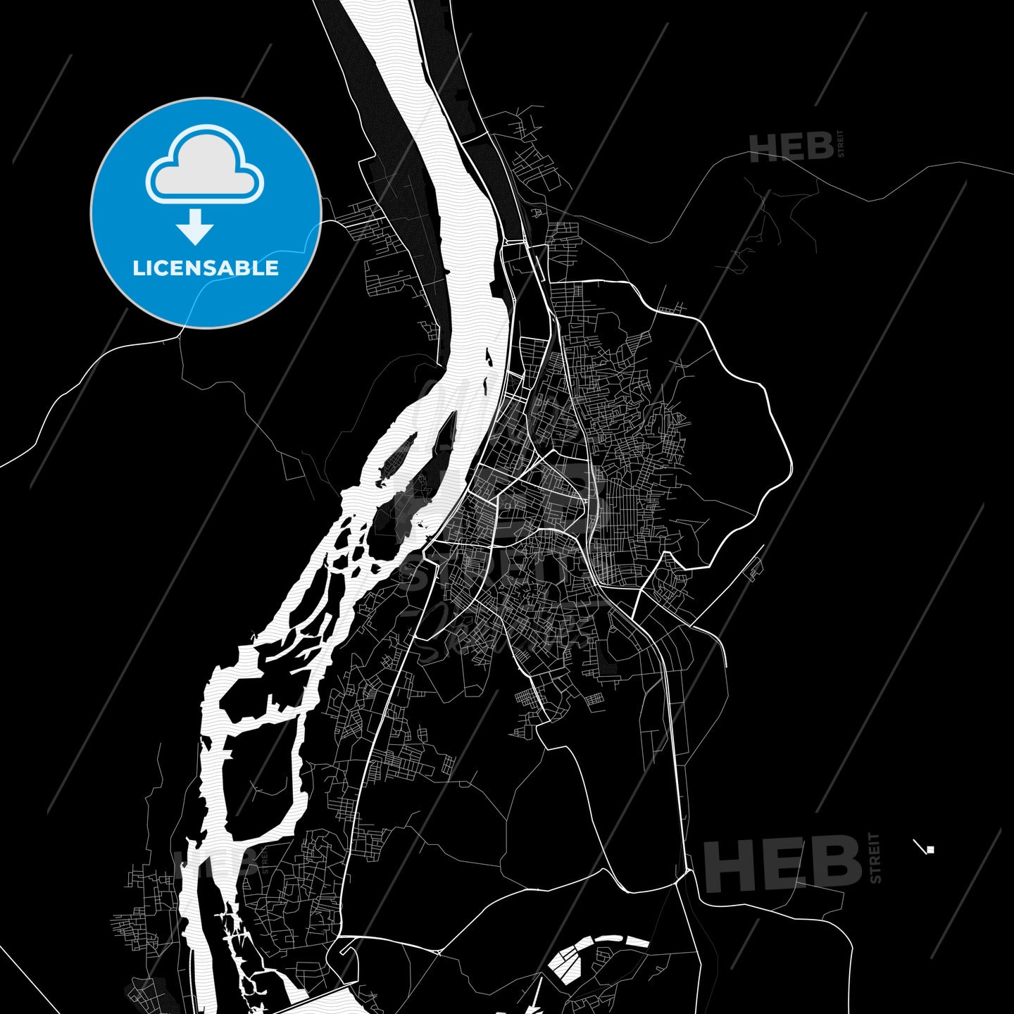 Aswan, Egypt PDF map