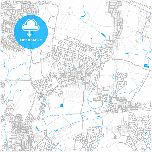 Atherton, North West England, England, city map with high quality roads.