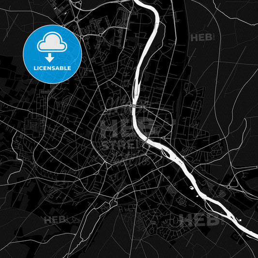 Auxerre, France PDF map