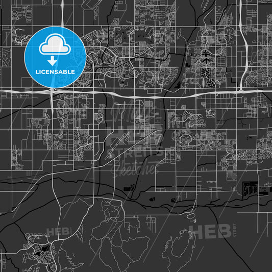 Avondale, Arizona - Area Map - Dark