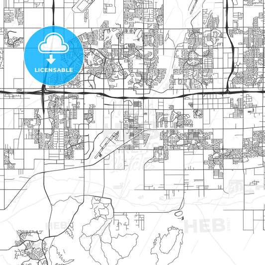 Avondale, Arizona - Area Map - Light